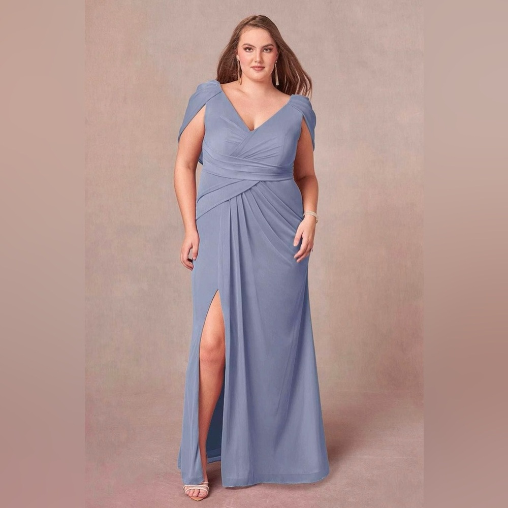 Azazie Luisa Lavender Dress - Lavender, Size A12